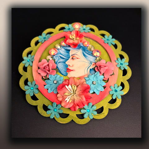 Bright & Beautiful Blooms Surrounding Her Ornament 2021