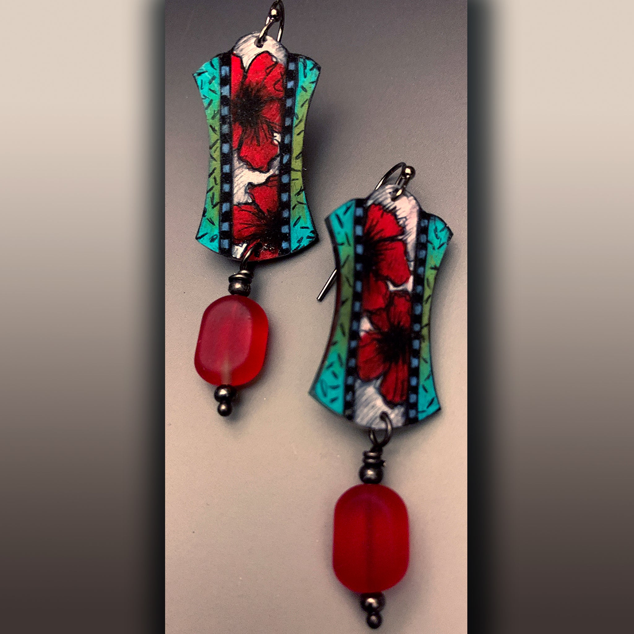 Poppy Play Shrink Art Earrings